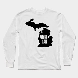 Michigan - Black Long Sleeve T-Shirt